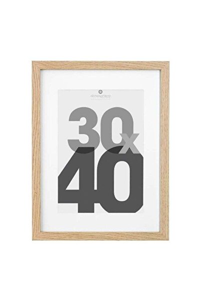 Atmosphera Wall Mounted Decorative Easy-Hanging Photo Frame Natural 30 x 40 cm