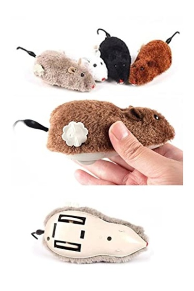 markentegra Peluş Kurmalı Fare Kedi Oyuncağı - Yaratıcı Tasarım