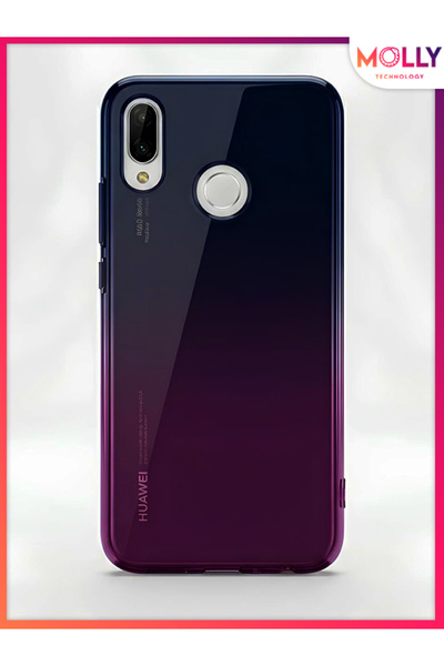 Molly حافظة من السيليكون الشفاف مزدوجة اللون من ميدنايت أورا لهاتف هواوي P20 ...