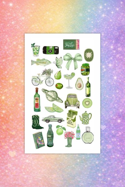 LABELOVE Retro Mood 100+ Parça Sticker Set – Planner, Bullet Journal & Laptop Uyumlu