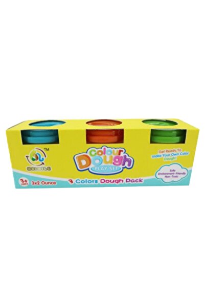 PlayFun Set de 3 borcane cu plastilina colorata pentru copii