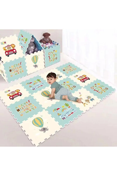 PlayFun Covoras de joaca educativ Set puzzle copii