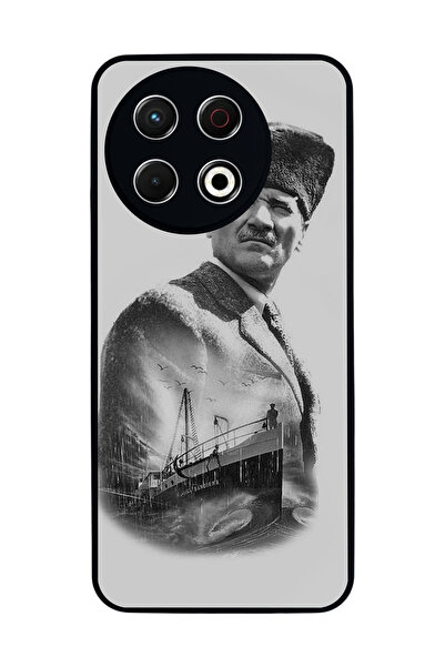 TECNO Spark 30 Pro Compatible Printed, Matte Black, Soft Silicone, Protective...