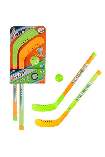PlayFun Σετ παιχνιδιών μπαστούνια χόκεϊ και μπάλα ποδοσφαίρου για παιδιά