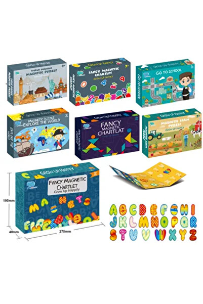PlayFun Carte puzzle magnetic personalizată – Jucărie educativă, puzzle pentr...