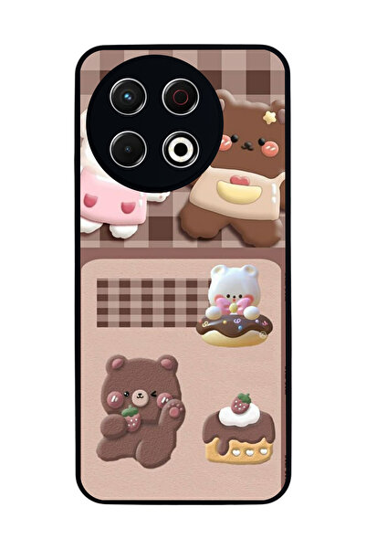 TECNO Spark 30 Pro Compatible Printed, Matte Black, Soft Silicone, Protective...