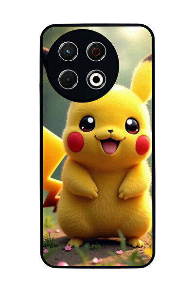 TECNO Spark 30 Pro Compatible Printed, Matte Black, Soft Silicone, Protective...