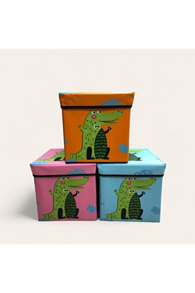 PlayFun Taburet in forma de cub cu cutie de depozitare