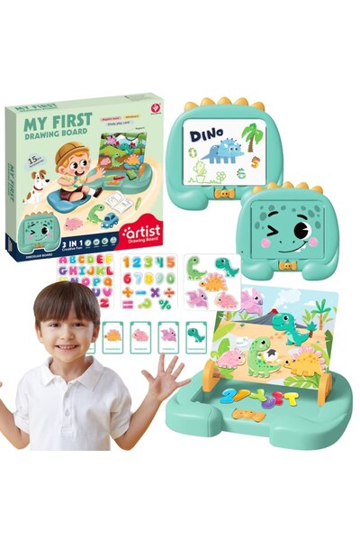 PlayFun Tăbliță 3 în 1 Magnetică