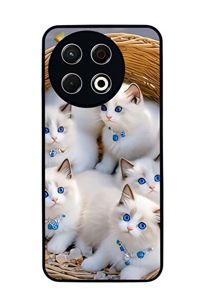 TECNO Spark 30 Pro Compatible Printed, Matte Black, Soft Silicone, Protective...