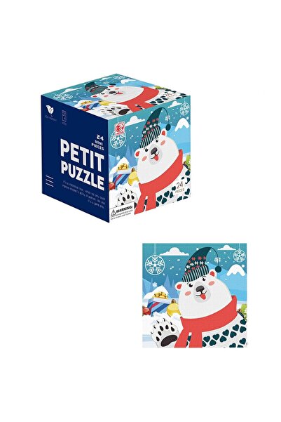 PlayFun Puzzle mini cu 24 de piese de carton groase si rezistente vopsite luc...