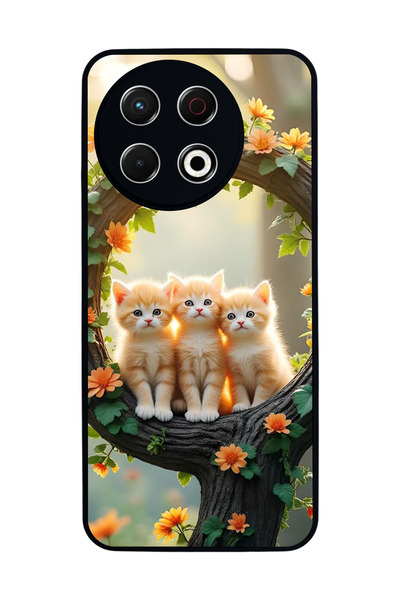 TECNO Spark 30 Pro Compatible Printed, Matte Black, Soft Silicone, Protective...