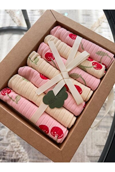 Minizade مجموعة خاصة مكونة من 7 مناديل مبللة للفم للأطفال مصنوعة من القطن بنس...