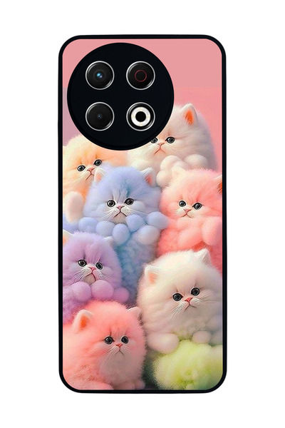 TECNO Spark 30 Pro Compatible Printed, Matte Black, Soft Silicone, Protective...