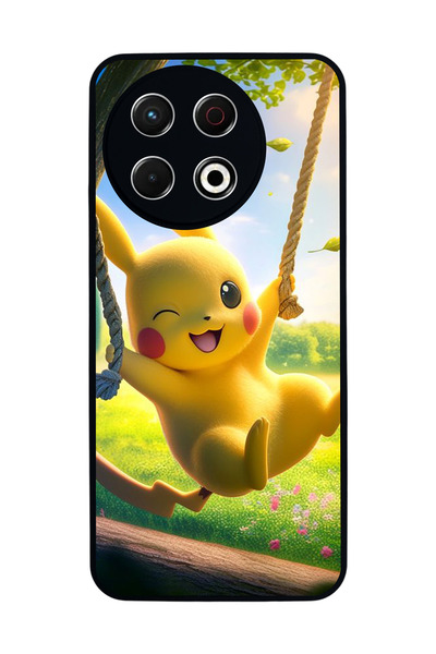 TECNO Spark 30 Pro Compatible Printed, Matte Black, Soft Silicone, Protective...