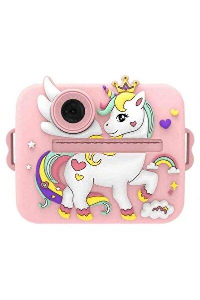 Digital Aparat foto pentru copii, Digital, Unicorn, 48Mpx, roz, 2.4 inch, cu ...
