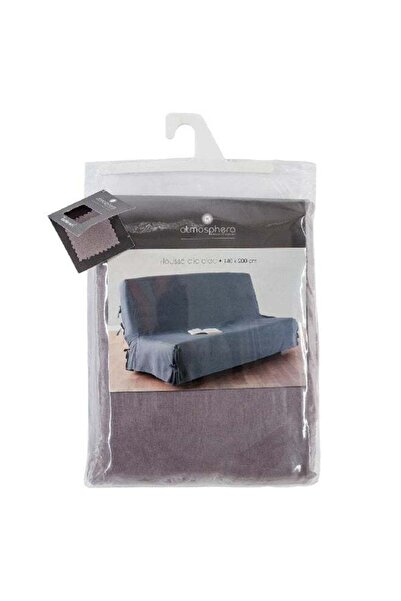 Atmosphera غطاء قطن لأريكة سرير، رمادي فاتح، 140 × 200 سم
