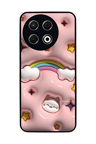 TECNO Spark 30 Pro Compatible Printed, Matte Black, Soft Silicone, Protective...