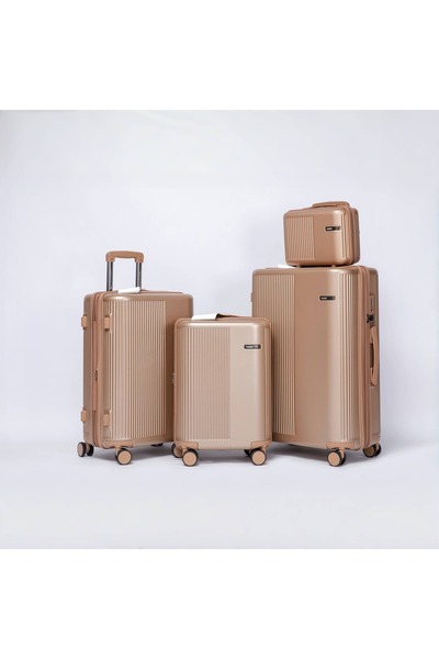 Flieger Luggage 4PCS Luggage set PC Material Anti-Scratch Business Carry-on w...