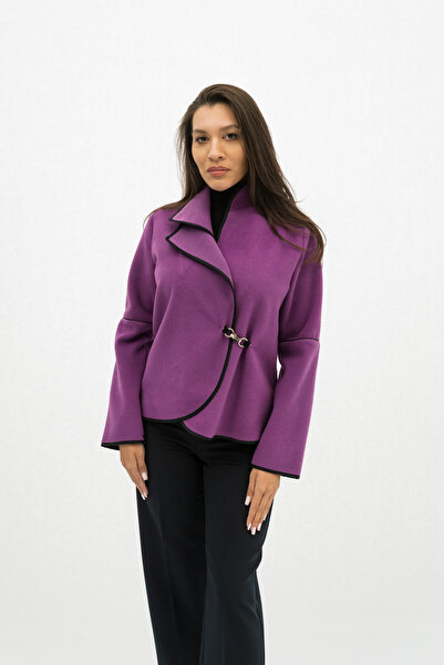 Gorgeaux Jachetă Alessia Elegant pentru femei, culoare mov - 4XL (48)