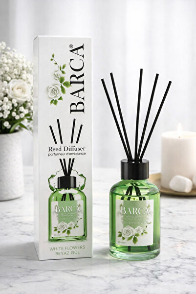 Barca White Flowers (Beyaz Gül) 110 ml Çubuklu Oda Kokusu Reed Diffuser