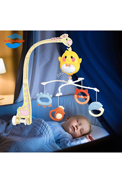 PlayFun Carusel Muzical pentru Patut cu Melodii si Jucarii Colorate, Puisor