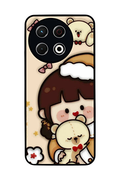 TECNO Spark 30 Pro Compatible Printed, Matte Black, Soft Silicone, Protective...