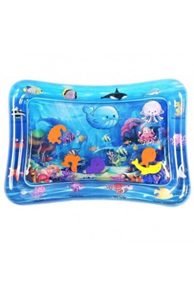 PlayFun Saltea de Joacă cu Apă Model Marin Albastru 70x50 cm