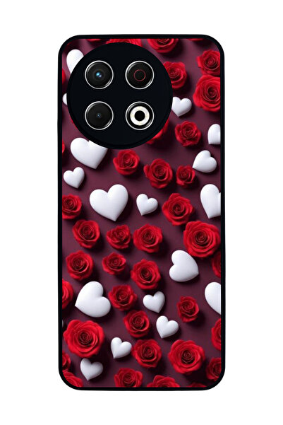 TECNO غطاء حماية متوافق مع سبارك 30 برو، مطبوع، أسود غير لامع، سيليكون ناعم، ...