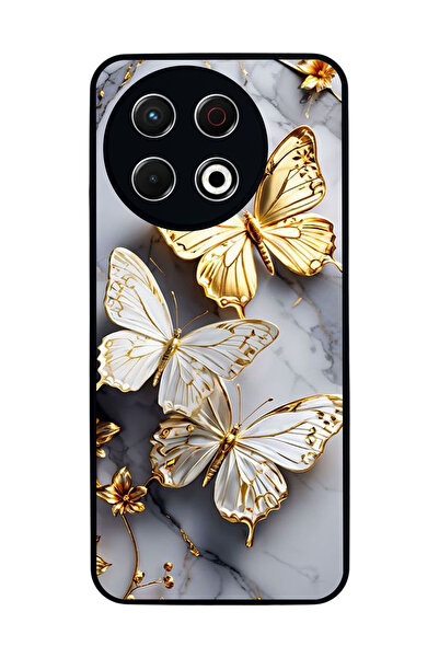 TECNO Spark 30 Pro Compatible Printed, Matte Black, Soft Silicone, Protective...