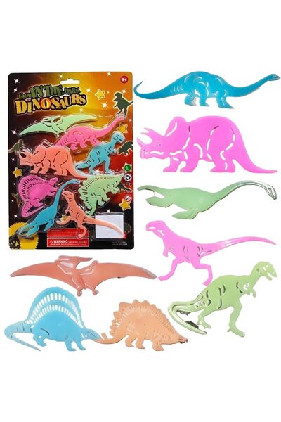 PlayFun Set Fosforescent Dinozauri Luminoși