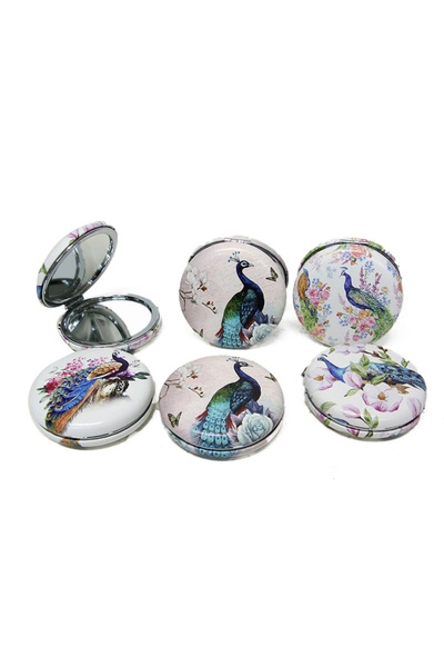 Epilons Pocket Mirror Round Chubby Peacock