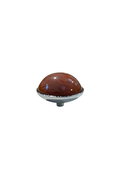 Emaks Gupse Metal Button Handle Chrome Walnut Cabinet Door Tv Unit Modern Dra...