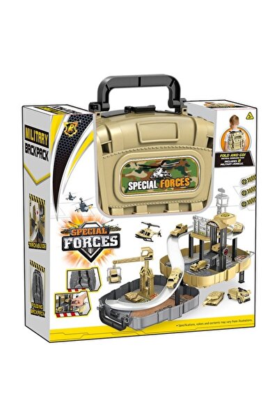 PlayFun Set Parcare Militar în Ghiozdan