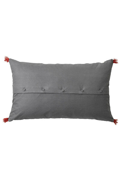 IKEA RÖDARV Geleneksel Desenli Nakışlı Kırlent, Renkli, 40x65 cm
