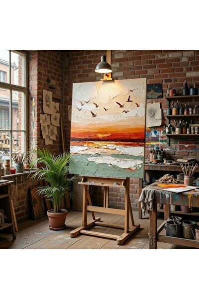 Nurşahın Resimleri El Yapımı Kuş Kanvas Tablo