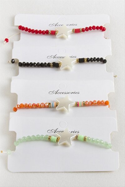 ZERO LAND سوار من خيوط المكرامية الكريستالية واللؤلؤ من ستوروزال (01621) - بر...