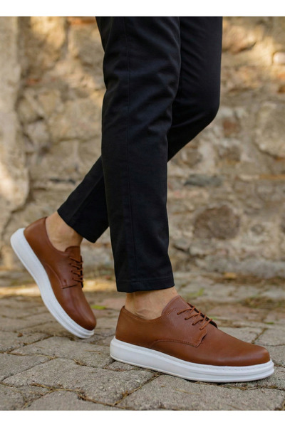 GÜR MODA AYAKKABI Lightweight Orthopedic Stitched Lace-Up Non-Slip Sole Vegan...