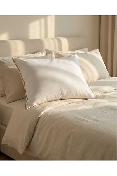 incila home AURİVA 2 Adet Gold Serisi 1200Gr Boncuk Elyaf Yastık 50x70cm