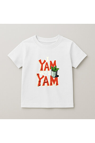 t-show Yam Yam Printed Premium Crew Neck 100% Cotton Short Sleeve Kids Tshirt...