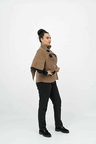 Gorgeaux Elegant Brown Cardigan with Teresa Details - 3XL(46)