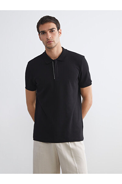 LC Waikiki Nevavm Polo Collar Pique Men's T-Shirt with Difference