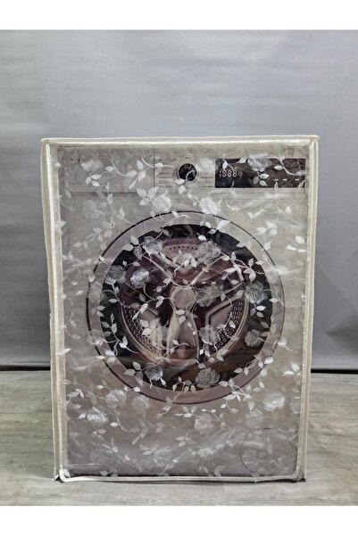 Başak Ev Tekstili Transparent Pvc Washing Machine and Dryer Cover – White Flo...