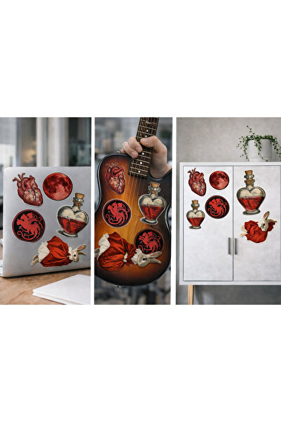 Limitless Design مجموعة ملصقات ذات طابع فني داكن وقوطي مقاس 20x25 سم - ملصقات...