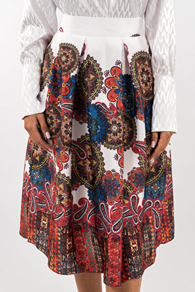 Gorgeaux Ilinca Divers Print Skirt - 4XL(48)