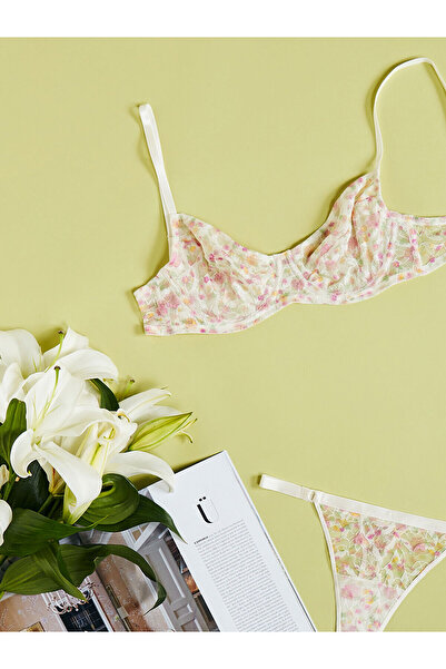 LC Waikiki Peak New Season Underwire Non-Padded Floral Lace T-Shirt Bra