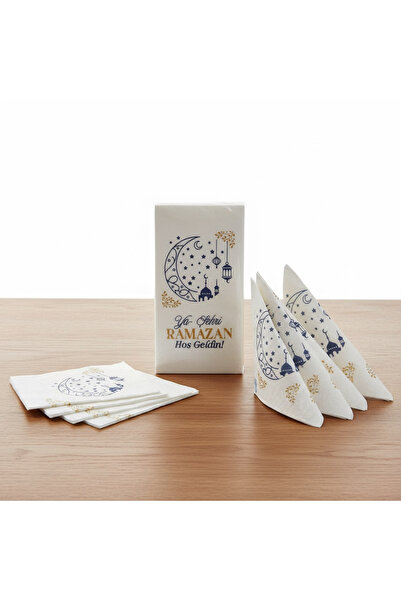 Alverzo Ramazan peçetesi Mavi desenli