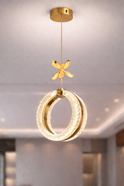 Luna Lighting Athena Model Gold Kaplama 3 RENK Metal Salon Mutfak Oturma Yata...