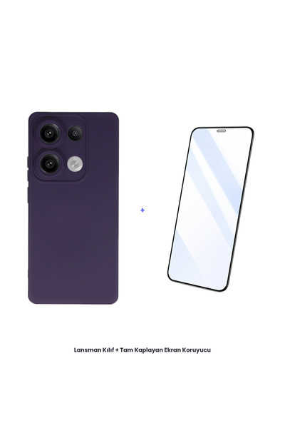 cepmoda حافظة إطلاق Redmi Note 13 Pro 4G + مجموعة واقي شاشة مضاد للكهرباء الس...