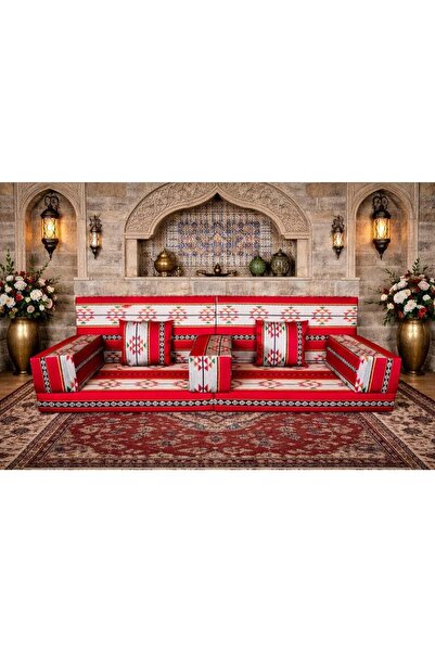 Xboat 7 Piece Majlis Floor Sofa Set -new
